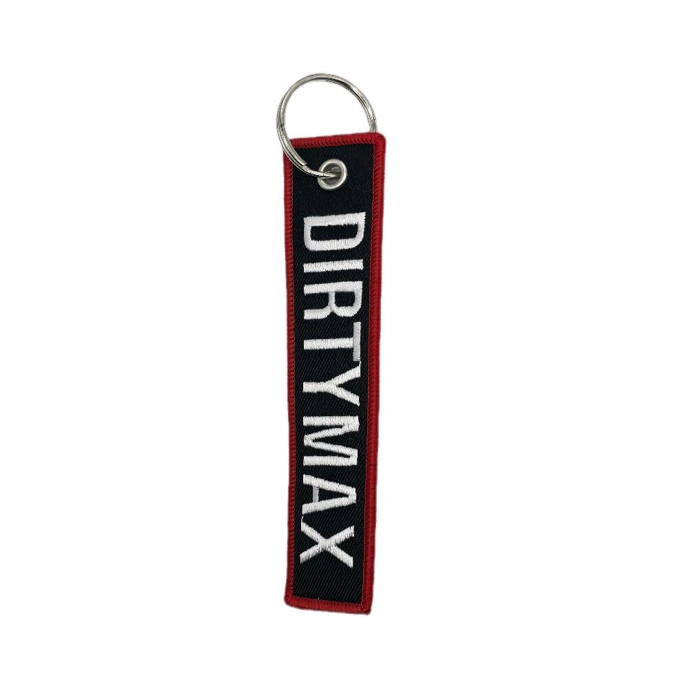 DirtyMax KeyTag Keychain - Red Color, Compact Design, Ideal for Everyday Use