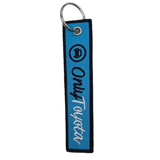 Only Toyota KeyTag Keychain -  Blue with "Only Toyota"