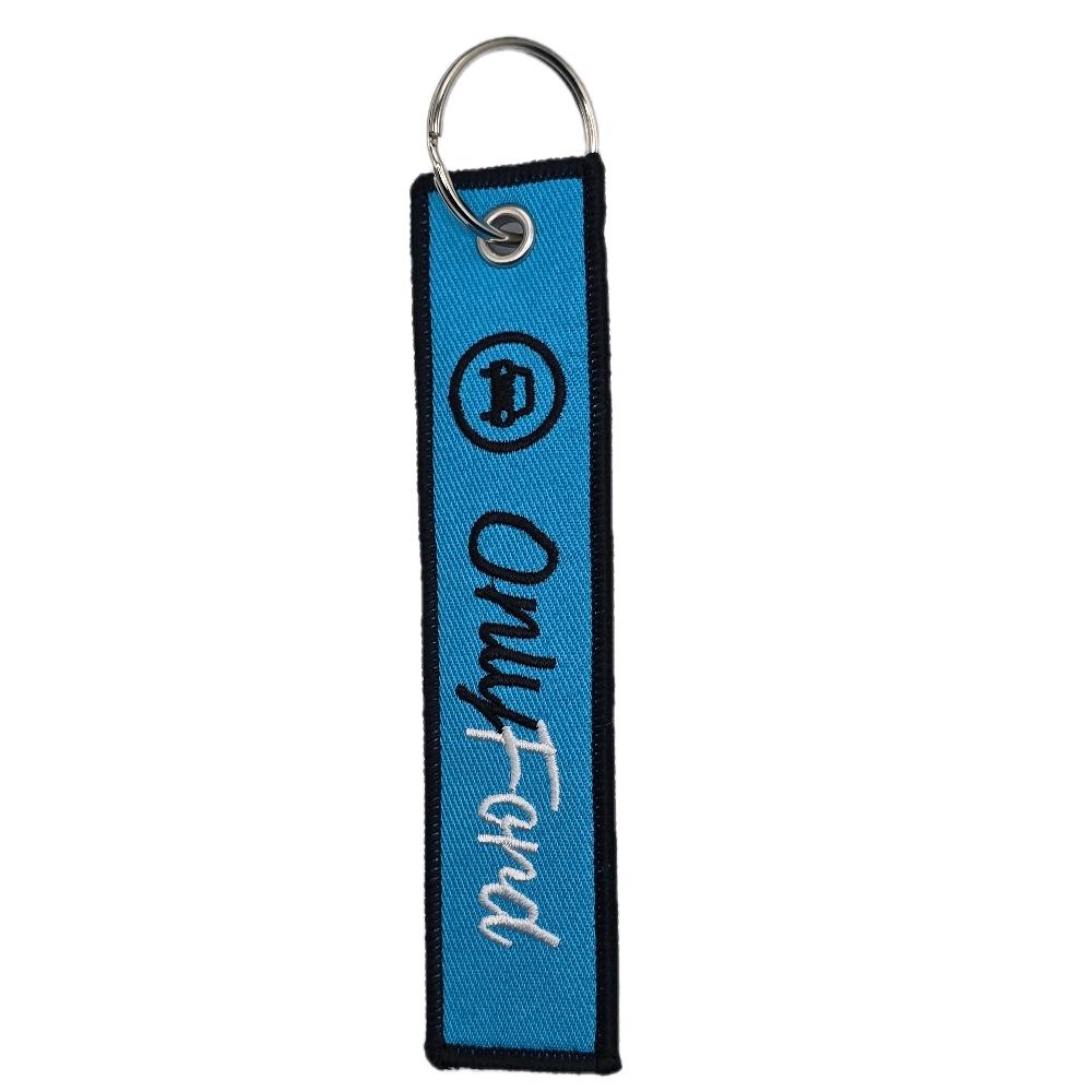 Only Ford KeyTag Keychain -  Blue with "Only Ford"